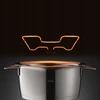 Fissler 742 vnt. „Phi Collection“ puodas su stikliniu dangčiu, 20 cm, 2,3 l