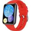 Fixed Dirželis silikonowy do Huawei Watch FIT2, raudona