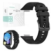 Fixed Fiksuotas | Silikoninis dirželis, skirtas „Huawei Watch Fit 2“ / „Fit 2 Classic“ | Juodas