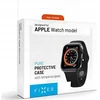 Fixed Fiksuotas | Grynas apsauginis dėklas su grūdintu stiklu, skirtas „Apple Watch 46mm“ | Skaidrus