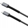 Fixed Fiksuotas | Šarvų kabelis USB-C/USB-C, 1,2 m, 240 W | FIXDA-CC12-GR