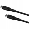 Fixed Fiksuotas | Skysto silikono kabelis USB-C/USB-C, 2m, 60W | FIXDLS-CC2-BK