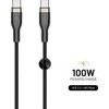 Fixed Fiksuotas | Pintas kabelis, 100W | FIXDB-CC12-BK | Juodas