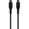 Fixed Ištaisyta | Skysto silikono kabelis USB-C/USB-C, 1,2 m, 60 W | FIXDLS-CC12-BK