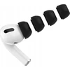 Dėklas Fixed Plugs Pro, 2 komplektai, dydis S | Kištukai | Apple | Airpods Pro/Pro 2 | Putplastis | Juodas