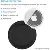 Dėklas FIXED Silky Sticker skirtas Apple AirTag, double pack, juodos spalvos