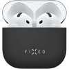FIXED Silky dėklas skirtas Apple AirPods 4, juodos spalvos