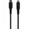 Fixed Ištaisyta | Skysto silikono kabelis USB-C/Lightning, 2m | FIXDLS-CL2-BK