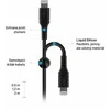Fixed Ištaisyta | Skysto silikono kabelis USB-C/Lightning, 2m | FIXDLS-CL2-BK