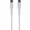 Fixed Ištaisyta | Skysto silikono kabelis USB-C/USB-C, 2m, 60W | FIXDLS-CC2-WH