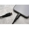 Fixed Ištaisyta | Skysto silikono kabelis USB-C/Lightning, 2m | FIXDLS-CL2-BK
