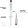 Fixed Ištaisyta | Skysto silikono kabelis USB-C/USB-C, 2m, 60W | FIXDLS-CC2-WH