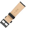 Fixed | Leather Strap with Quick Release 20mm for Išmanusis laikrodis | Juodas