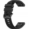 Fiksuotas | Silikoninis dirželis, skirtas „Garmin QuickFit 22mm“ | Juodas