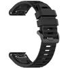 Fiksuotas | Silikoninis dirželis, skirtas „Garmin QuickFit 26mm“ | Juodas