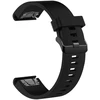 Fixed | Silikoninis dirželis, skirtas „Garmin QuickFit 20mm“ | Juodas