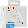FIXED Slim 2xUSB-C laidinis įkroviklis GaN, PD, 45W, baltos spalvos