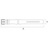 Fixed Fiksuotas | Sportiškas dirželio rinkinys Apple Watch 38/40/41 mm | 160-225 mm | Mėlyna | Silikonas