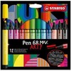 Stabilo – Pen 68 MAX Arty (12 vnt.) (204092)