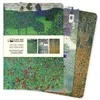 Flame Tree Publishing 3 midi Gustavo Klimto peizažų užrašų knygelių rinkinys