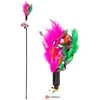 Žaislas katei Flamingo FEATHERSTICK, įvairių spalvų