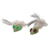 Flamingo Katti pelė feathers žalias 2PCS