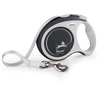 Flexi Comfort Plus, smycz automatinė, šuniui, antracito, L, 5m, taśma, do 60 kg (FL-6036)