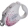 Flexi FLEXI Smich Glam Splash Rožinė, S LENTELĖ 3m, balta