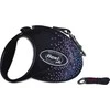 Flexi FLEXI Glam Splash Mistic pavadėlis, M TŚMA 5 m, juodas