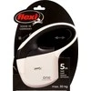 Trixie FLEXI One for All M baltas - juodas - automatic dog leash for dogs iki 30kg - 5m