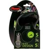 Trixie Pavadėlis Flexi New Juodas DESIGN, su juosta, S 5 m, žalias