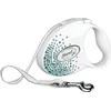 Flexi Glam Splash Leaf šuo baltas 5m