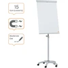 Nobo Essentials mobilus magnetinis flipchart iš lakuoto plieno