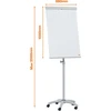 Nobo Essentials mobilus magnetinis flipchart iš lakuoto plieno