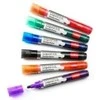 Baltos lentos žymekliai NOBO Liquid Ink, 6 vnt., įv. spalvų