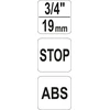 FLO SZYBKOZŁĄCZE DO WĘŻA OGRODOWEGO 3/4" Z FUNKCJĄ STOP BOX-30vnt.