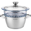 Florina GARINĖ PUODAS SATINA 20CM INOX 3 DALIS. (2,5 L PUODAS, 1,9 L STIKLAS TRANSPORTO PRIEMONĖ, dangtis) | Sourcing