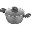 Florina Puodas kamienny su dangteliu na indukcję i gaz Lava Stone 16 cm 1,2 l