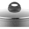 Florina Puodas kamienny su dangteliu na indukcję i gaz Lava Stone 16 cm 1,2 l