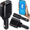 FM siųstuvas LTC „BLUETOOTH“ SIŲSTUVAS V5.3 SU GN. CIGAREČIŲ ŽIEBTUVŲ 120 W AKUMULIATORIAUS ĮKŪRIMO MATUOKLIS QC3.0+ C TIPO (PD 20 W)