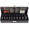 Forcekraft 1/2 colio gilių smūginių galvučių rinkinys, 10 vnt. (6 kampų) (10–24 mm)