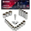 Forcekraft 1/2'' antgalių rinkinys 22 vnt. (šešiabriaunių)