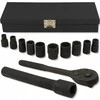 Forcekraft Smūginių įrankių rinkinys, 12 vnt., 1/2 colio (6 pusių) (10–24 mm)