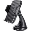 Car phone holder Forcell F-Grip Carbon HT1 windshield / dashboard juodas