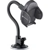 Automobilinis telefono laikiklis Forcell F-Grip Oval 27 cm, juodas, skirtas priekiniam stiklui / prietaisų skydeliui / oro išleidimo angai