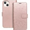 Forcell OEM atverčiamas dėklas iPhone 13 telefonui „Mezzo Book“ su mandala rožės spalvos auksiniu atverčiamu dėklu.