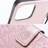 Forcell Oem MEZZO Book dėklas skirtas Samsung Galaxy A13 5G / A04S mandala rožinio aukso spalvos