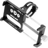 Dėklas Forcell GUB bike holder for mobile phone G85 Aliuminio juodas