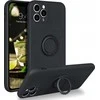 Dėklas Forcell Oem Case for iPhone 12 PRO MAX Silicone Ring juodas