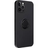 Dėklas Forcell Oem Case for iPhone 12 PRO MAX Silicone Ring juodas